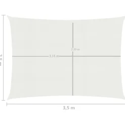 Aurinkopurje suorakulma, HDPE, 160g/m², eri kokoja ja värejä*FinePRICE