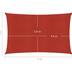 Aurinkopurje suorakulma, HDPE, 160g/m², eri kokoja ja värejä*FinePRICE