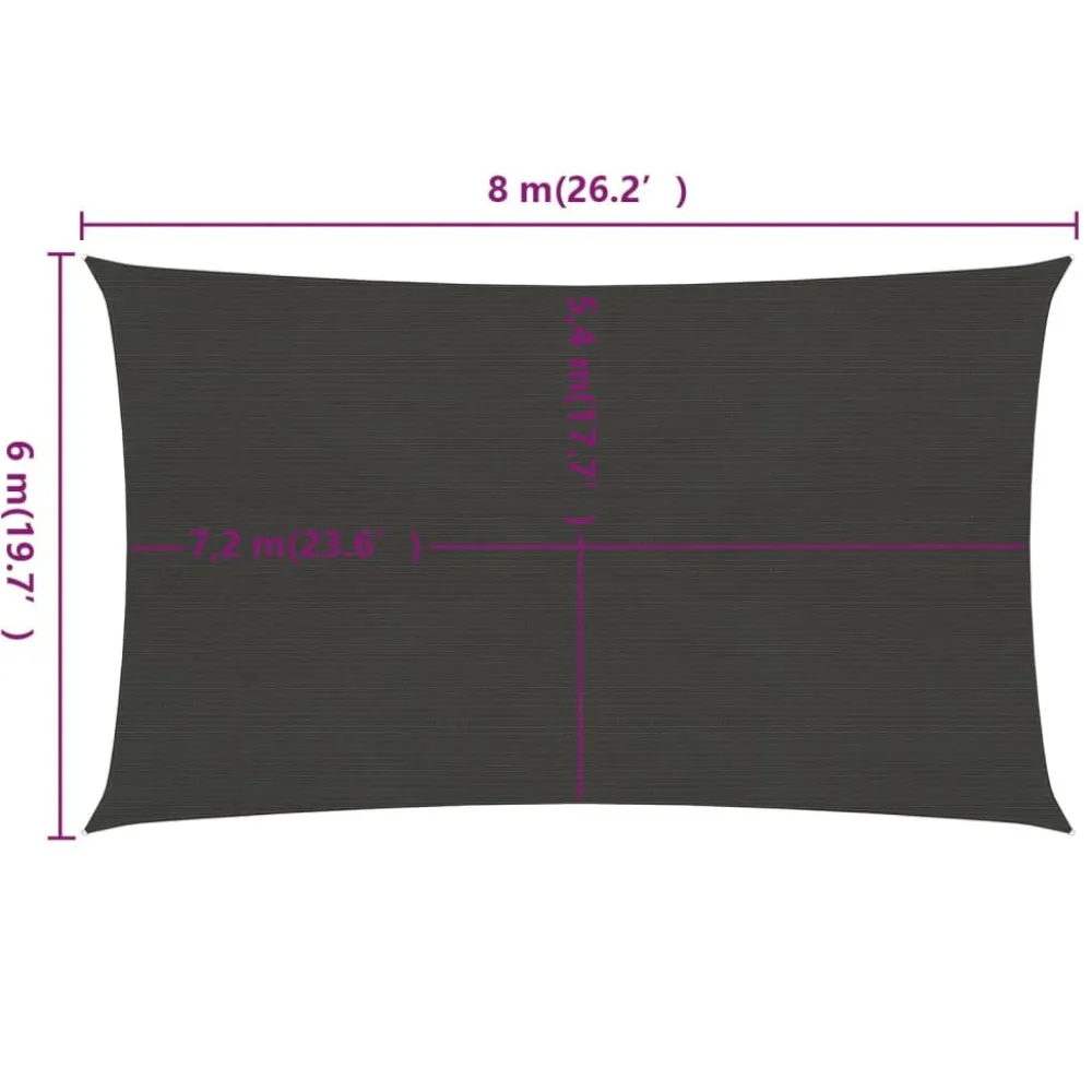 Aurinkopurje suorakulma, HDPE, 160g/m², eri kokoja ja värejä*FinePRICE