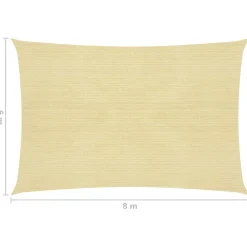 Aurinkopurje suorakulma, HDPE, 160g/m², eri kokoja ja värejä*FinePRICE