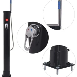 Aurinkosuihku 8 l pvc teräs Ulkosuihkut