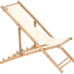 New Aurinkotuoli Bambu Puutarhatuolit