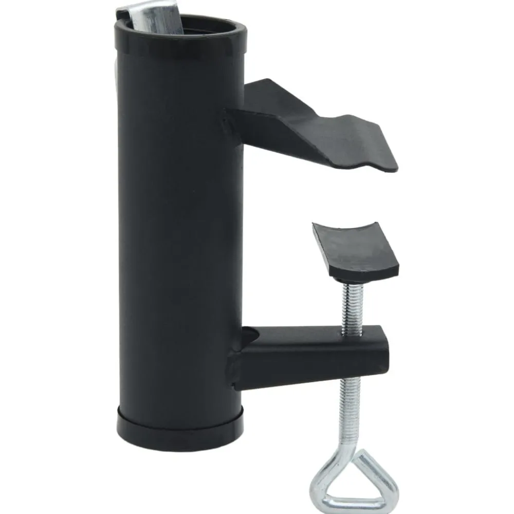 Aurinkovarjon kiinnikkeet parvekkeelle 2 kpl 25-38 mm teräs (03383)*FinePRICE Outlet