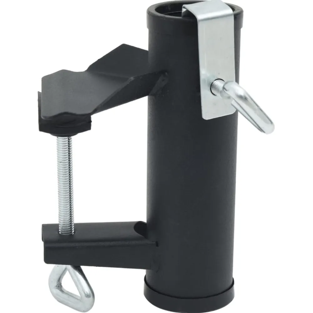 Aurinkovarjon kiinnikkeet parvekkeelle 2 kpl 25-38 mm teräs (03383)*FinePRICE Outlet