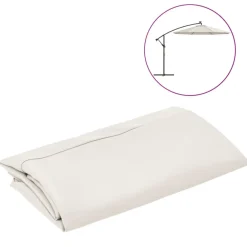 Aurinkovarjon vaihtokangas, halkaisija 300/350 cm, eri värejä ja kokoja (09960)*FinePRICE Hot