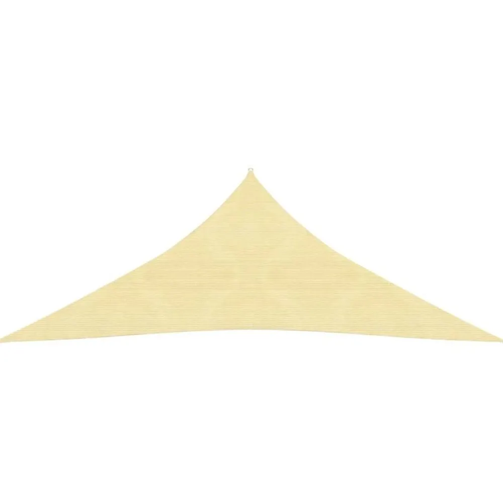 Online Aurinkovarjo purje HDPE kolmikulmainen 3.6x3.6x3.6 m beige Aurinkovarjot