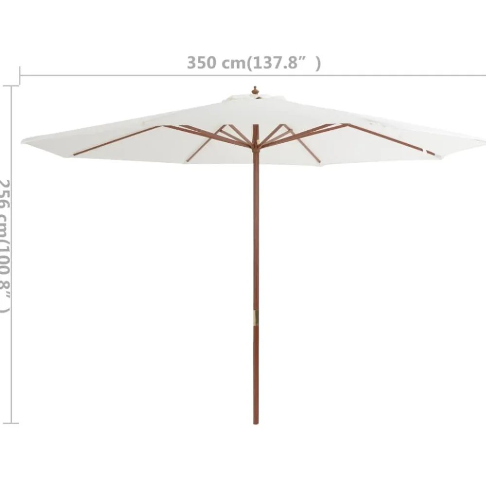 Aurinkovarjo puurungolla 350cm, eri värejä*FinePRICE Sale
