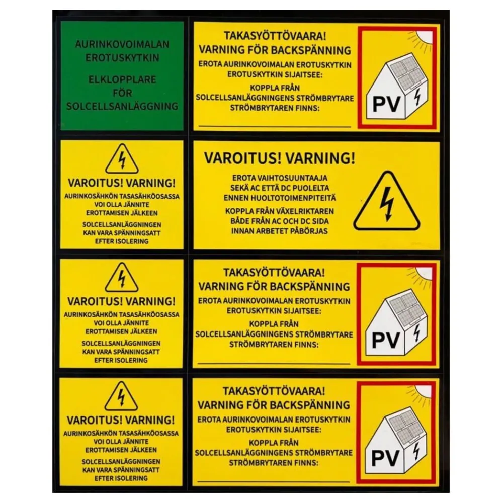 Aurinkovoimala , konesaumakatolle, pystyasennus, eri tehoja*Soletek Hot
