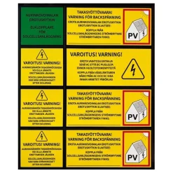 Aurinkovoimala , tiilikatolle, pystyasennus, eri tehoja*Soletek Best
