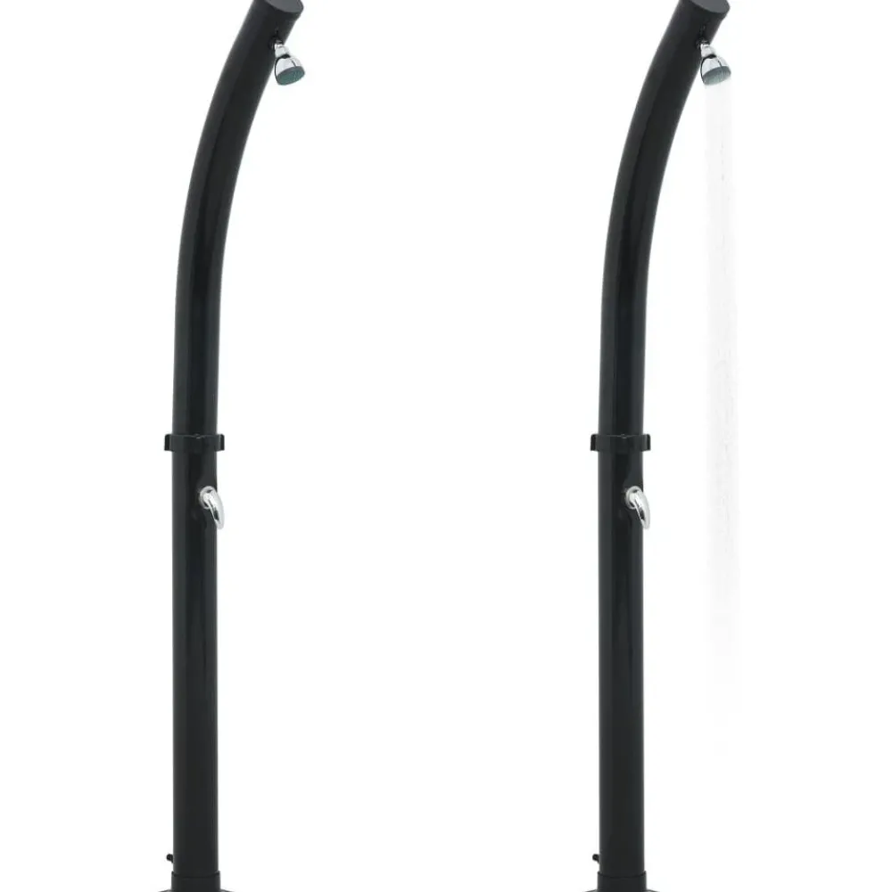 Sale Aurinkovoimasuihku 214 cm 20 l musta Ulkosuihkut