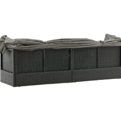 Aurinkovuode katoksella Nopy, harmaa/musta*Venture Home Clearance