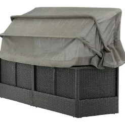 Aurinkovuode katoksella Nopy, harmaa/musta*Venture Home Clearance