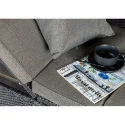 Aurinkovuode katoksella Nopy, harmaa/musta*Venture Home Clearance