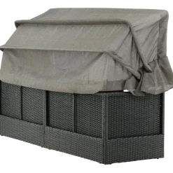 Aurinkovuode katoksella Nopy, harmaa/musta*Venture Home Clearance