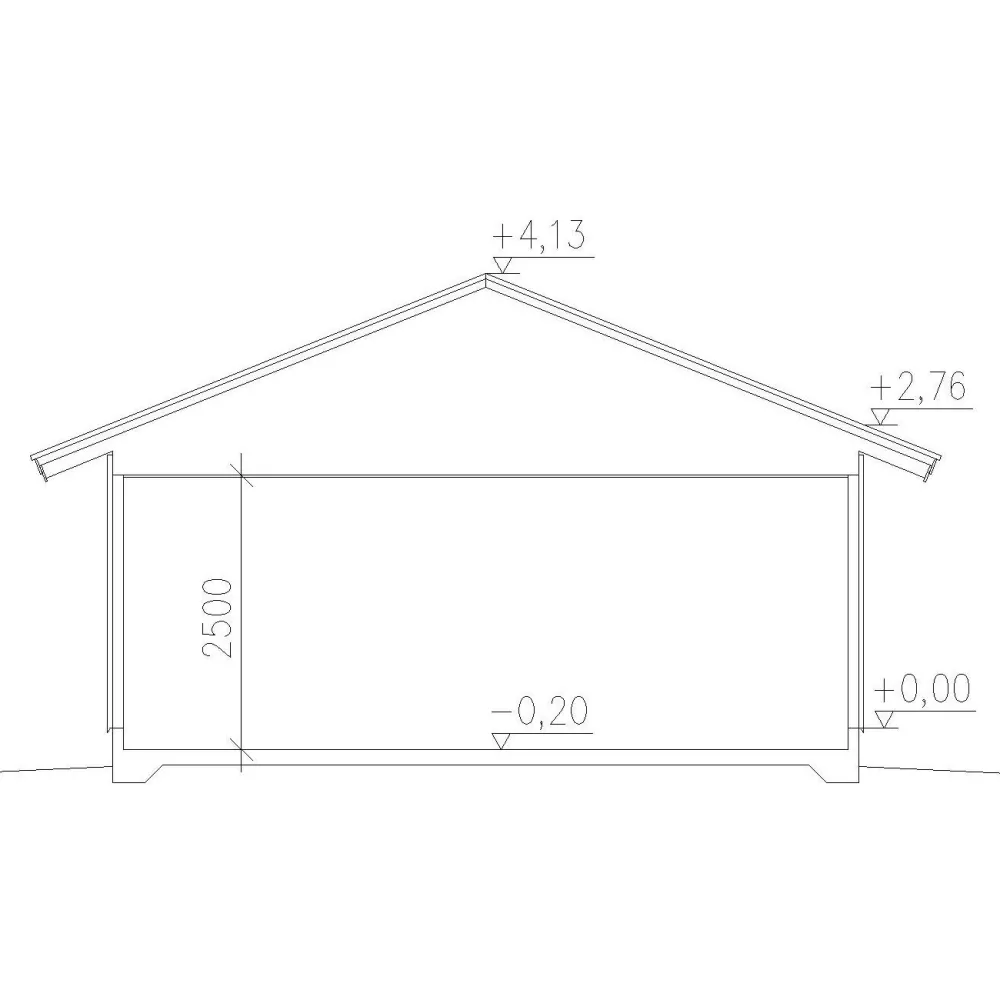 Autokatoksen runkopaketti, kahden auton avoin katos kylmällä varastolla, kerrosala 21 m²*Timburg Sale