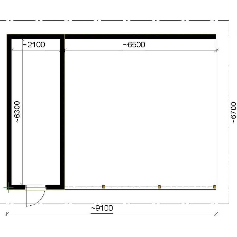 Autokatoksen runkopaketti , kahden auton seinällinen katos ja varasto, kerrosala 17 m²*Timburg Sale