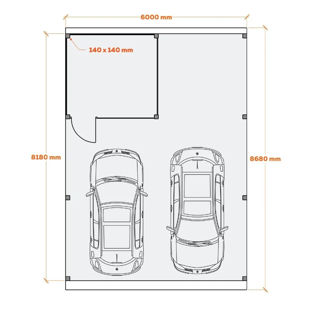 Autokatos Ralf 52m2 pienellä varastolla*Holzbrüder Clearance