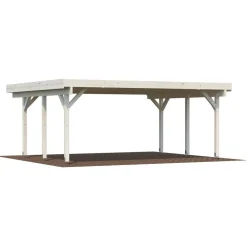 Autokatos Karl, 20,6m² CP6051 Autotallit Ilman Rakennuslupaa|Autokatokset