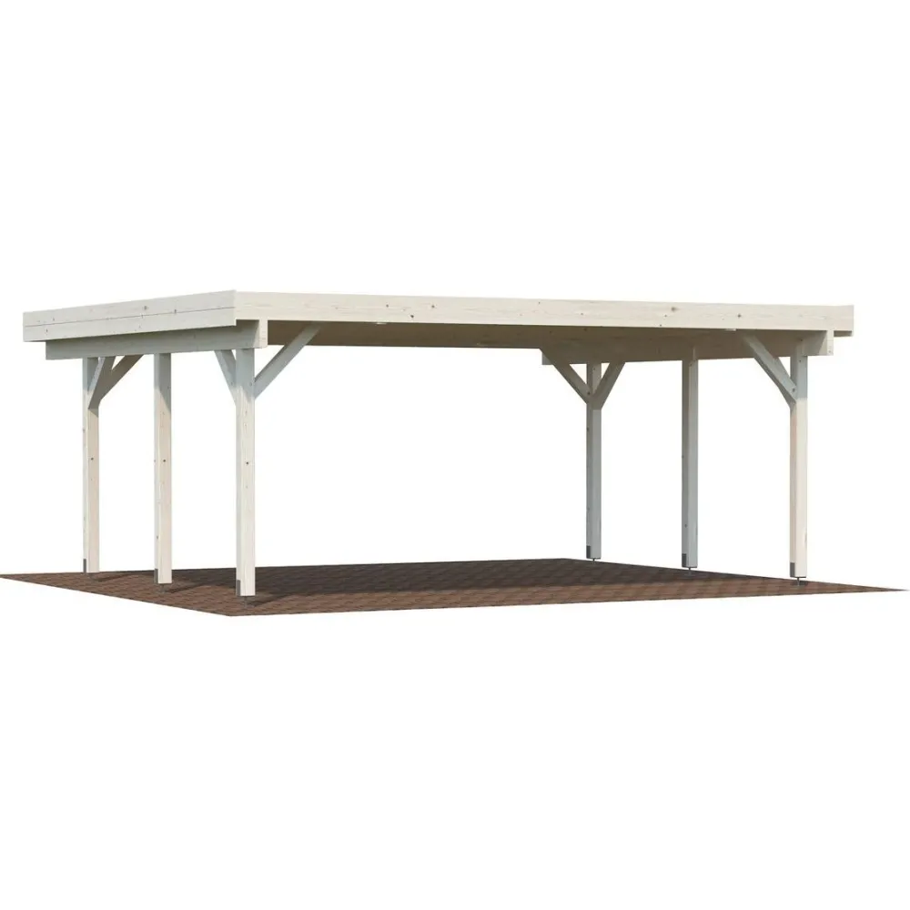 Autokatos Karl, 20,6m² CP6051 Autotallit Ilman Rakennuslupaa|Autokatokset
