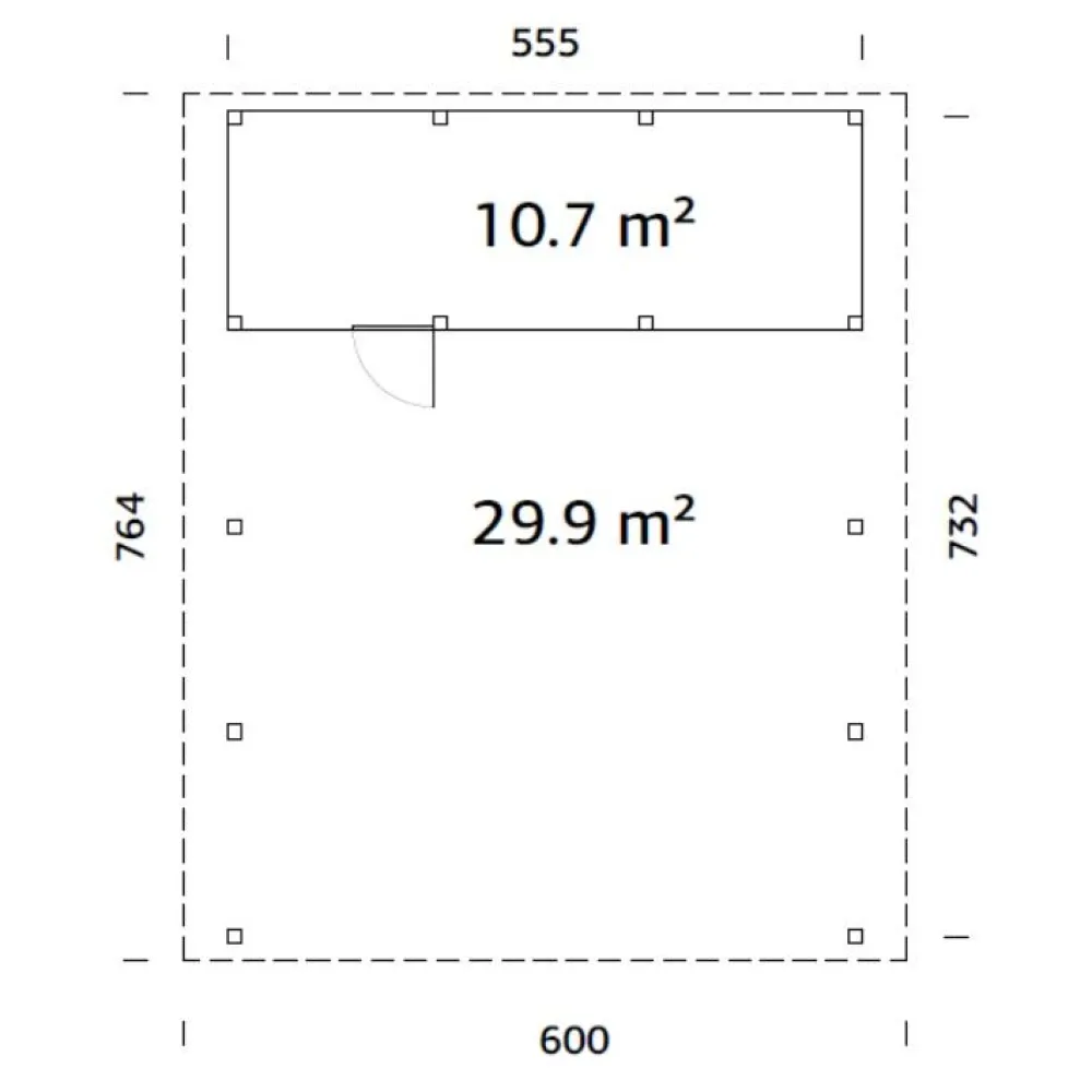 Autokatos Karl, vajalla, 40,6 m2 CP5673-1*Palmako Clearance