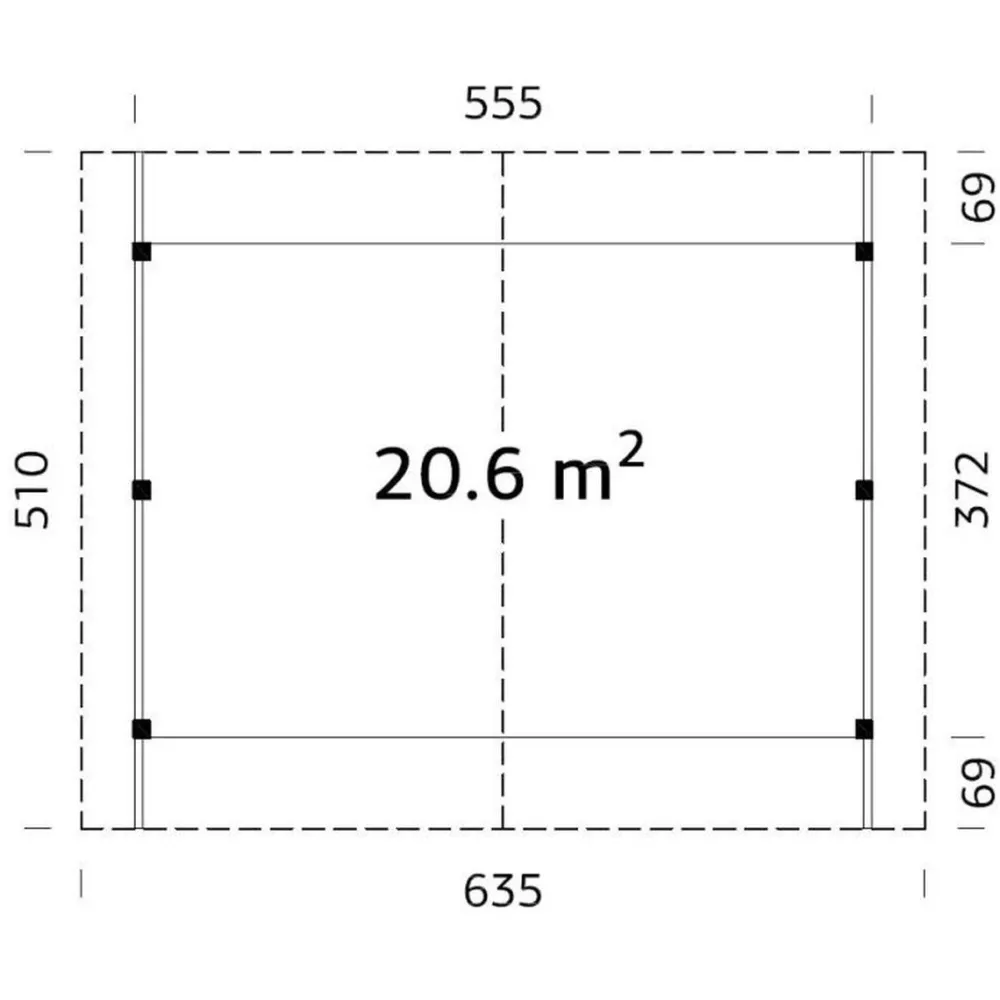 Autokatos Robert, 20,6m² CP5637*Palmako Outlet
