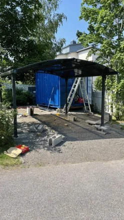 Sale Autokatos Arcadia 4300 15,5 m² harmaa Autotallit Ilman Rakennuslupaa|Autokatokset