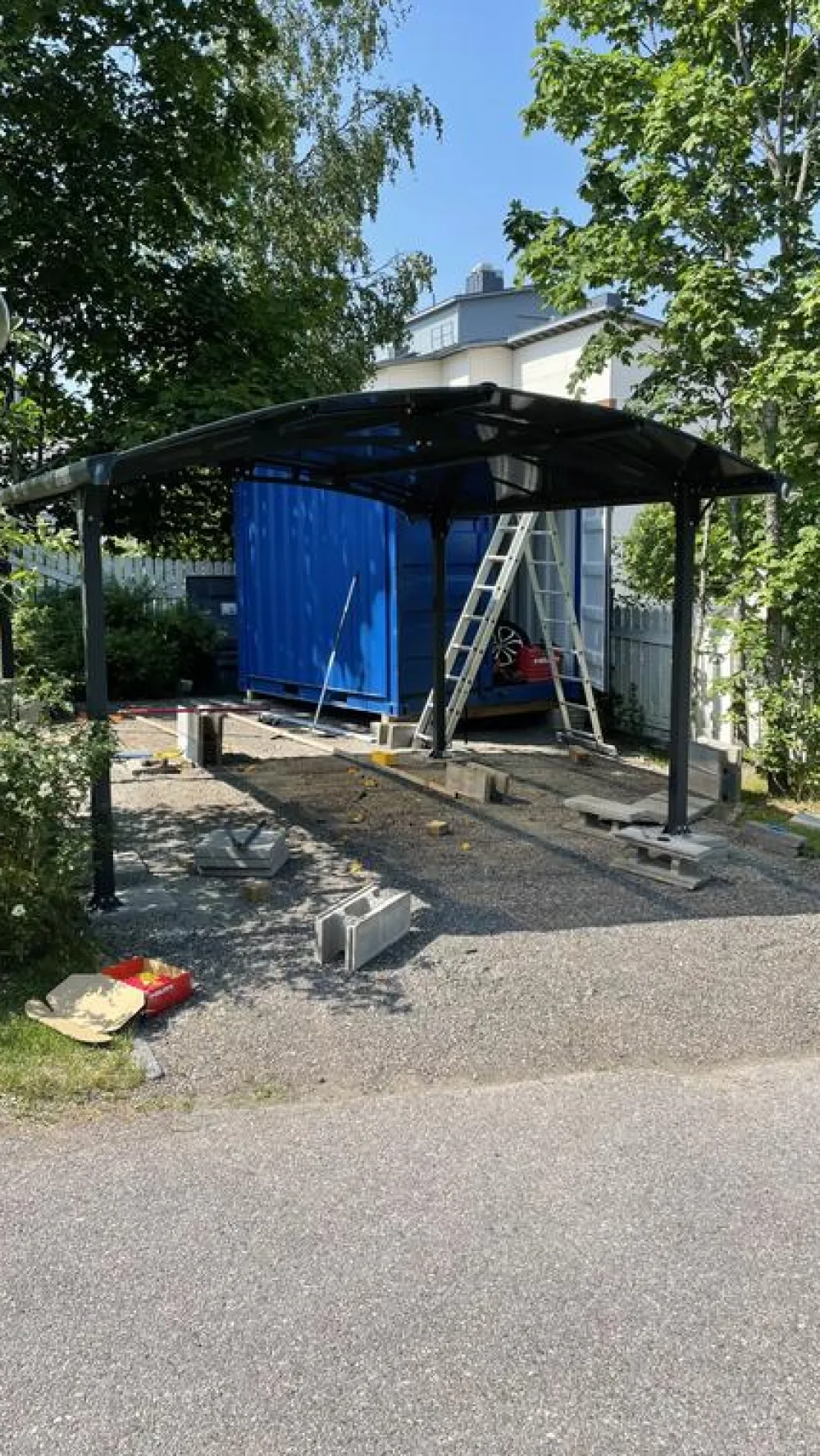 Sale Autokatos Arcadia 4300 15,5 m² harmaa Autotallit Ilman Rakennuslupaa|Autokatokset