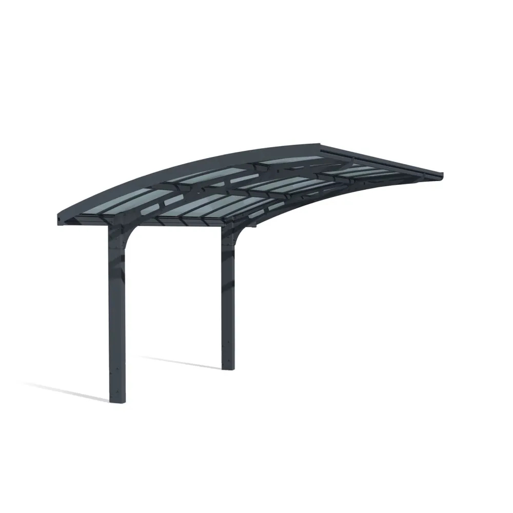 Autokatos Arizona Breeze, 13.8m², yhdelle autolle, tummanharmaa/harmaa*Palram-Canopia Hot