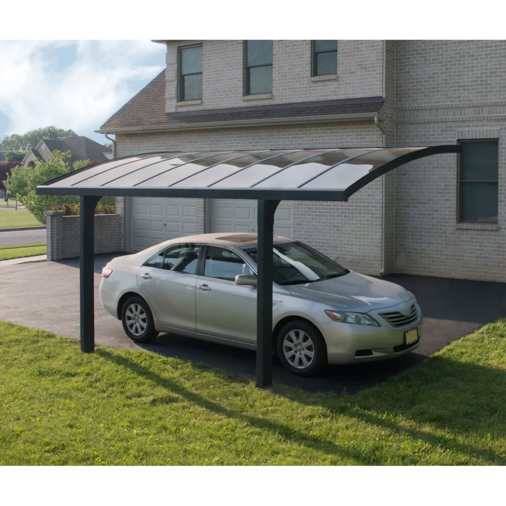 Autokatos Arizona Breeze, 13.8m², yhdelle autolle, tummanharmaa/harmaa*Palram-Canopia Hot