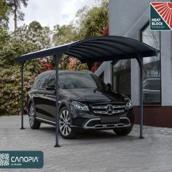 Best Autokatos Vitoria 5000 14,6 m² harmaa Autotallit Ilman Rakennuslupaa|Autokatokset