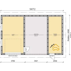 Sale Autotalli ja -katos C7, 61m² Autotallit Kahdelle Autolle