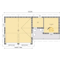 Best Autotalli ja vaja E6, 58.5m² Autotallit Kahdelle Autolle