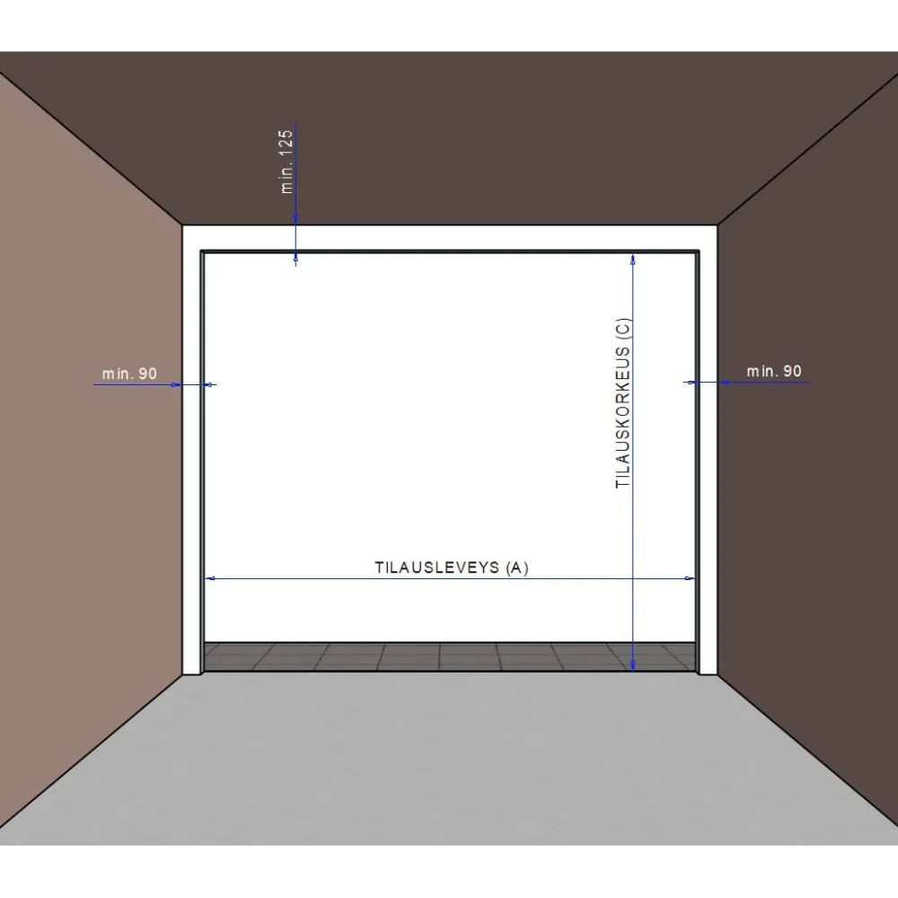Best Autotallin nosto-ovi Nordic 2500x2000mm vaakauritettu + avaaja Liftronic 500 tummanharmaa Autotallinovet|Autotallinovet