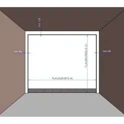 New Autotallin nosto-ovi Nordic 2500x2250mm vaakauritettu + avaaja Liftronic 500 valkoinen Autotallinovet|Autotallinovet