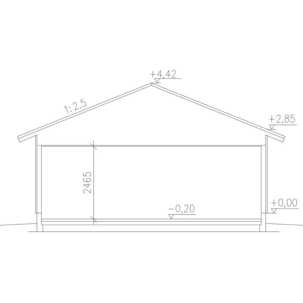 Autotallin runkopaketti , kahden auton talli ja varasto, kerrosala 86 m²*Timburg Sale