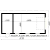 Autotallin runkopaketti , yhden auton talli ja varasto, kerrosala 39 m²*Timburg Discount