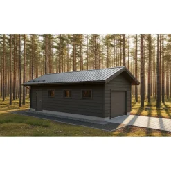 Autotallin runkopaketti , yhden auton talli ja varasto, kerrosala 39 m²*Timburg Discount