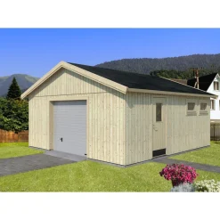 Autotalli Andre nosto-ovella 28,5 m² Autotallit Ilman Rakennuslupaa|Autotallit Yhdelle Autolle
