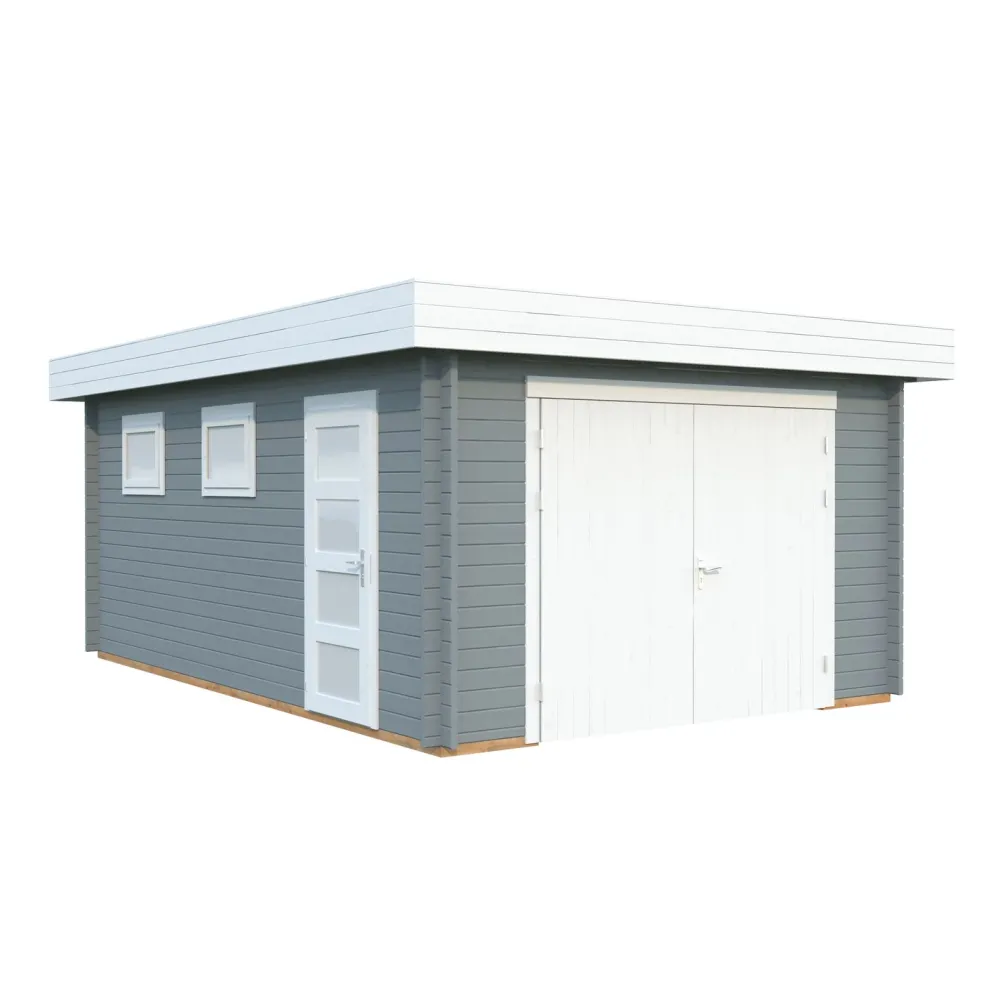 Autotalli Rasmus, puuovella, 19m² FR44-3857-6*Palmako Clearance