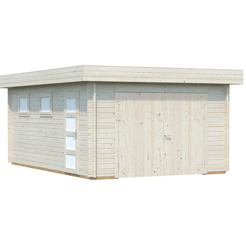 Autotalli Rasmus, puuovella, 19m² FR44-3857-6*Palmako Clearance