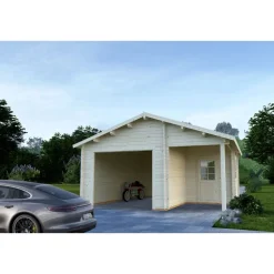 Autotalli Roger ilman ovea 21,9+5,2 m²*Palmako New