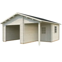 Autotalli Roger ilman ovea 21,9+5,2 m²*Palmako New