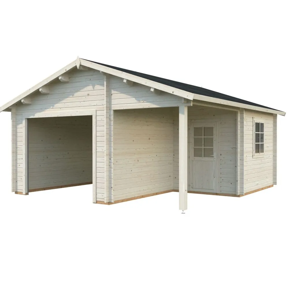 Autotalli Roger ilman ovea 21,9+5,2 m²*Palmako New