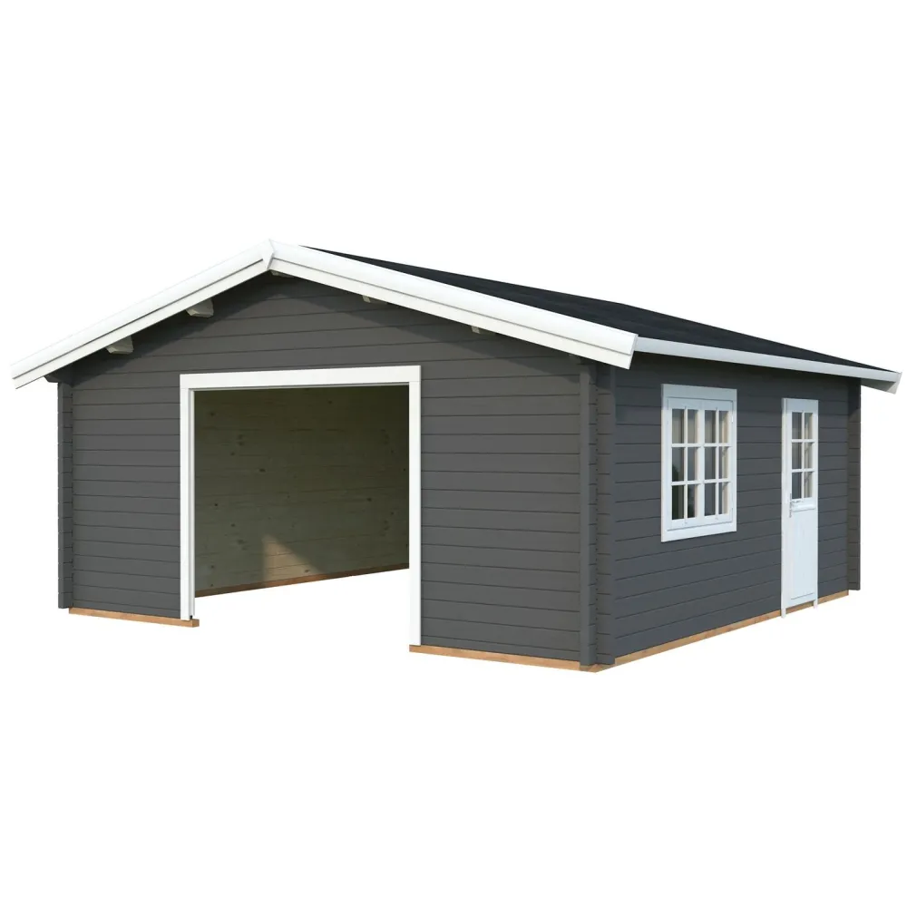 Discount Autotalli Roger, ilman ovea, 27,7m² FR70-5656 Autotallit Ilman Rakennuslupaa