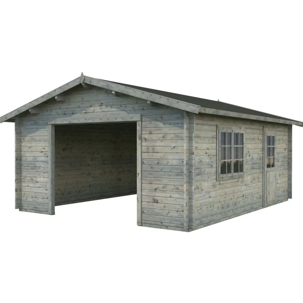 Discount Autotalli Roger, ilman ovea, 27,7m² FR70-5656 Autotallit Ilman Rakennuslupaa