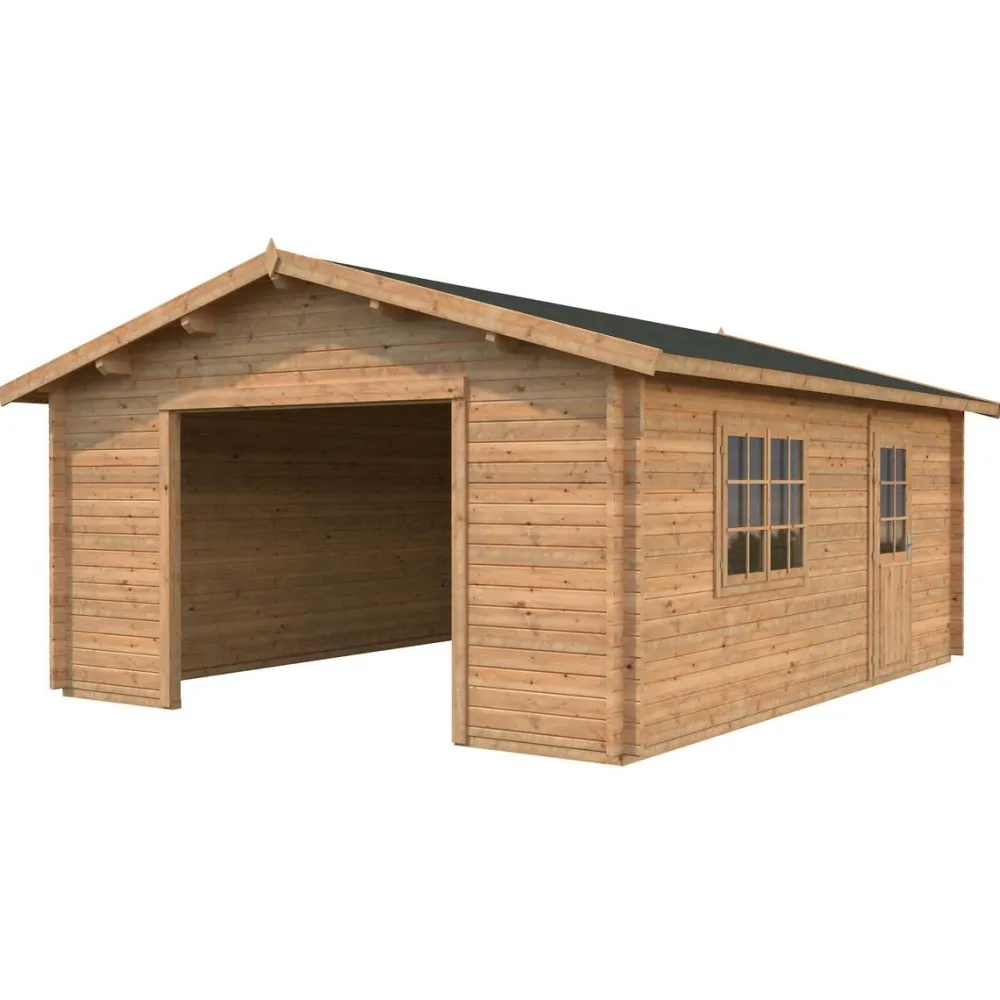 Discount Autotalli Roger, ilman ovea, 27,7m² FR70-5656 Autotallit Ilman Rakennuslupaa
