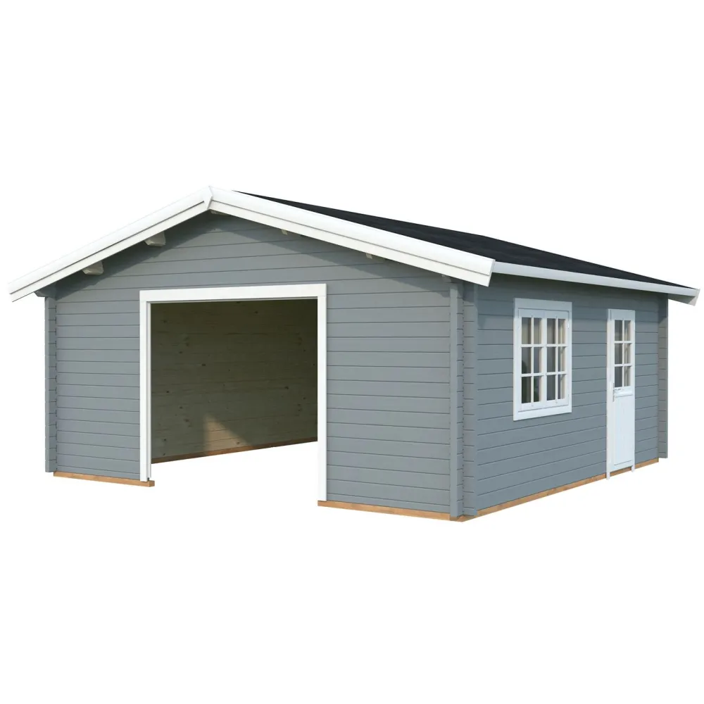 Discount Autotalli Roger, ilman ovea, 27,7m² FR70-5656 Autotallit Ilman Rakennuslupaa
