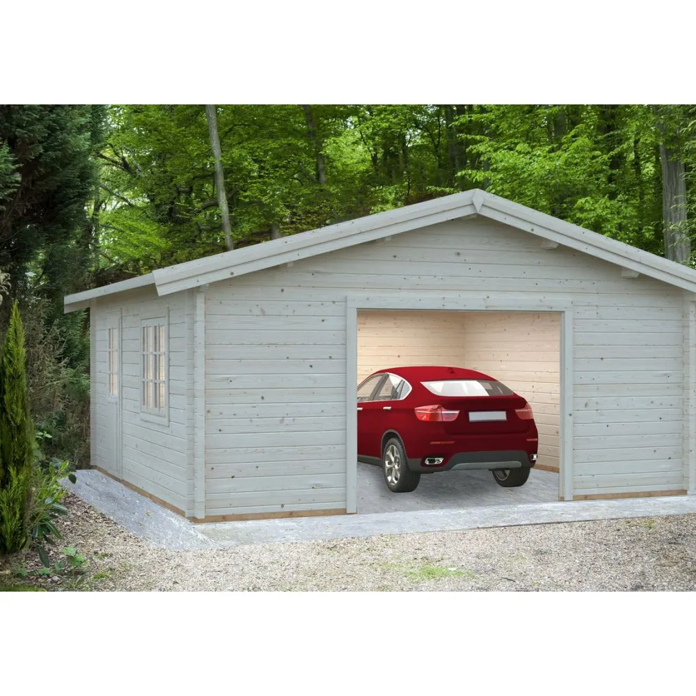 Discount Autotalli Roger, ilman ovea, 27,7m² FR70-5656 Autotallit Ilman Rakennuslupaa