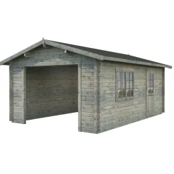 Discount Autotalli Roger, ilman ovea, 19m² FR44-3857-8 Autotallit Ilman Rakennuslupaa