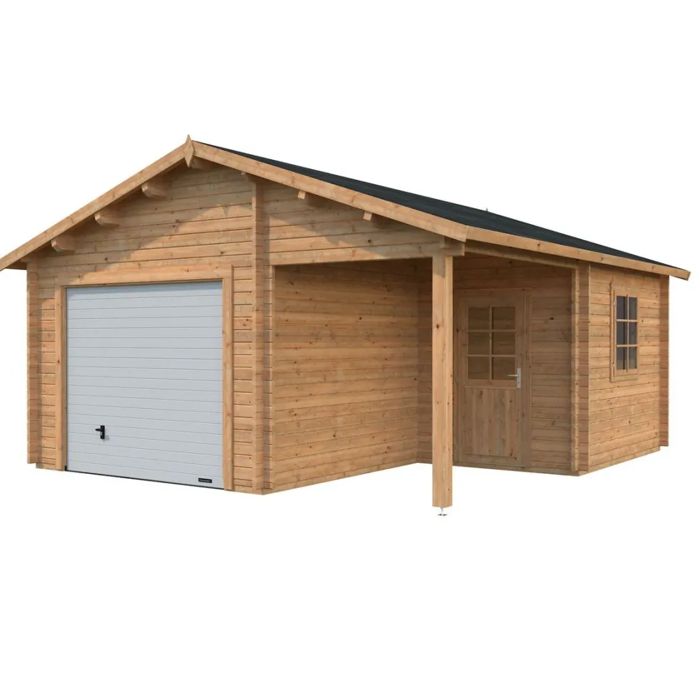 Autotalli Roger, nosto-ovella, 19m² FR44-3857-2*Palmako Hot